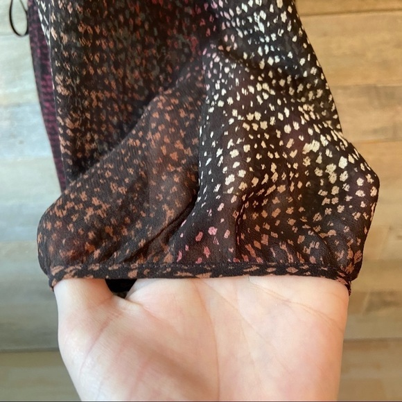 Club Monaco sheer snake-print silk dress in size 0 - Picture 8 of 11